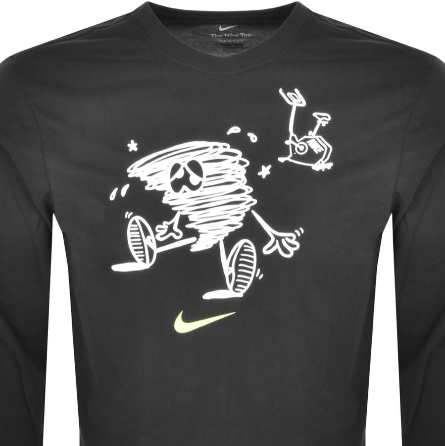 Alternative Image for ProductNike Humor Long Sleeve T Shirt Grey2