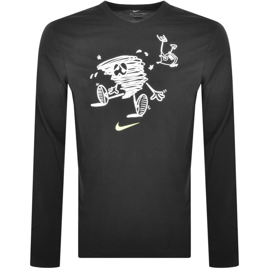 Alternative Image for ProductNike Humor Long Sleeve T Shirt Grey1