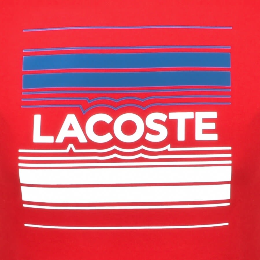 Alternative Image for ProductLacoste Sport Crew Neck Logo T Shirt Red3
