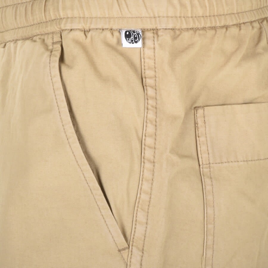 Alternative Image for ProductPretty Green Logo Casual Shorts Beige3
