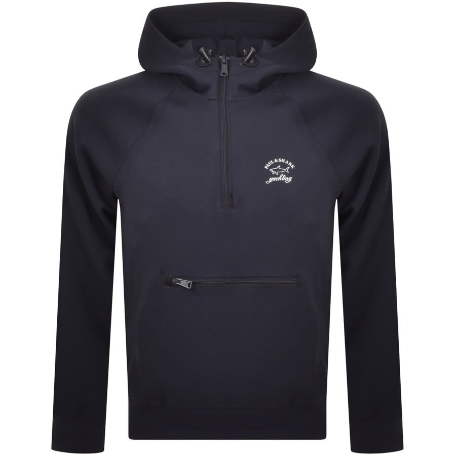 Alternative Image for ProductPaul And Shark Half Zip Hoodie Navy1