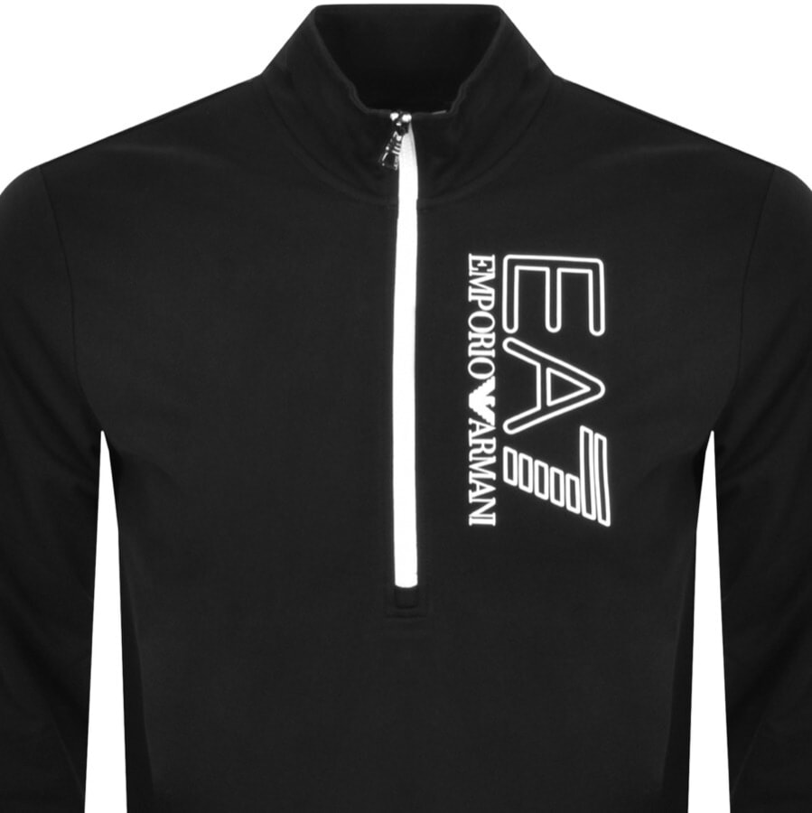 Alternative Image for ProductEA7 Emporio Armani Half Zip Sweatshirt Black2