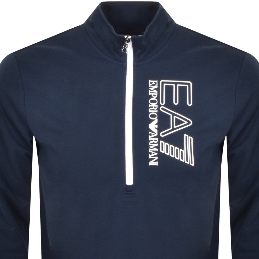 Alternative Image for ProductEA7 Emporio Armani Half Zip Sweatshirt Navy2