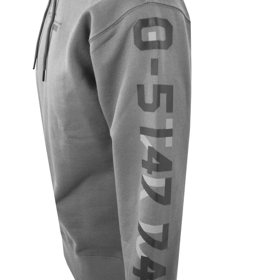 Alternative Image for ProductG Star Raw Logo Loose Hoodie Grey3