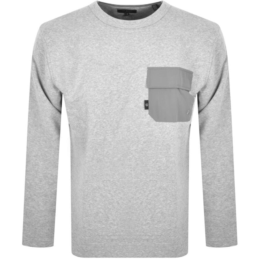 Alternative Image for ProductTed Baker Birchin Crew Neck Sweatshirt Grey1