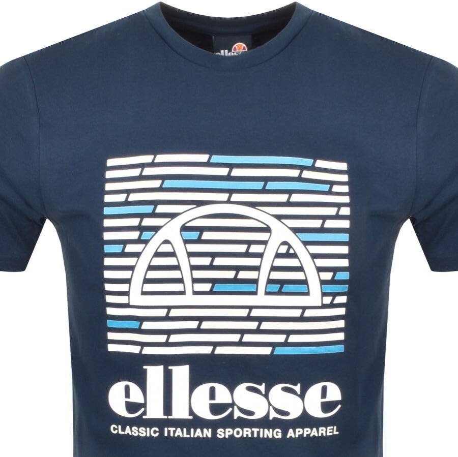 Alternative Image for ProductEllesse Viero Logo T Shirt Navy2