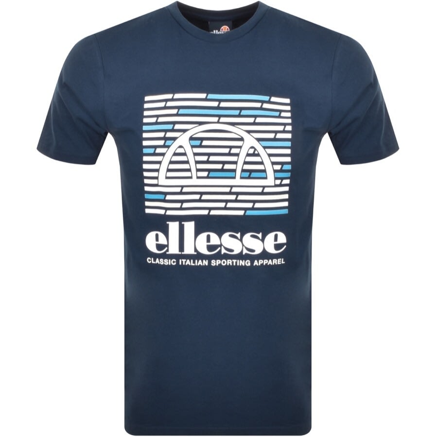 Alternative Image for ProductEllesse Viero Logo T Shirt Navy1