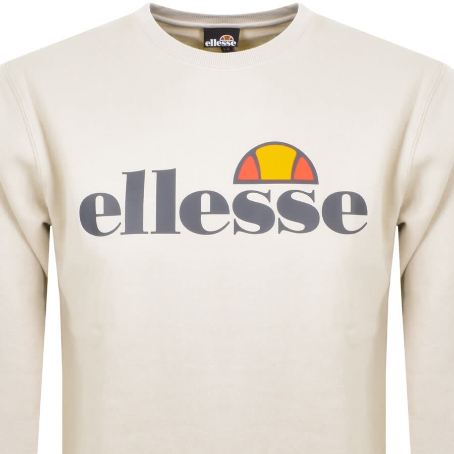 Alternative Image for ProductEllesse SL Succiso Crew Neck Sweatshirt Beige2