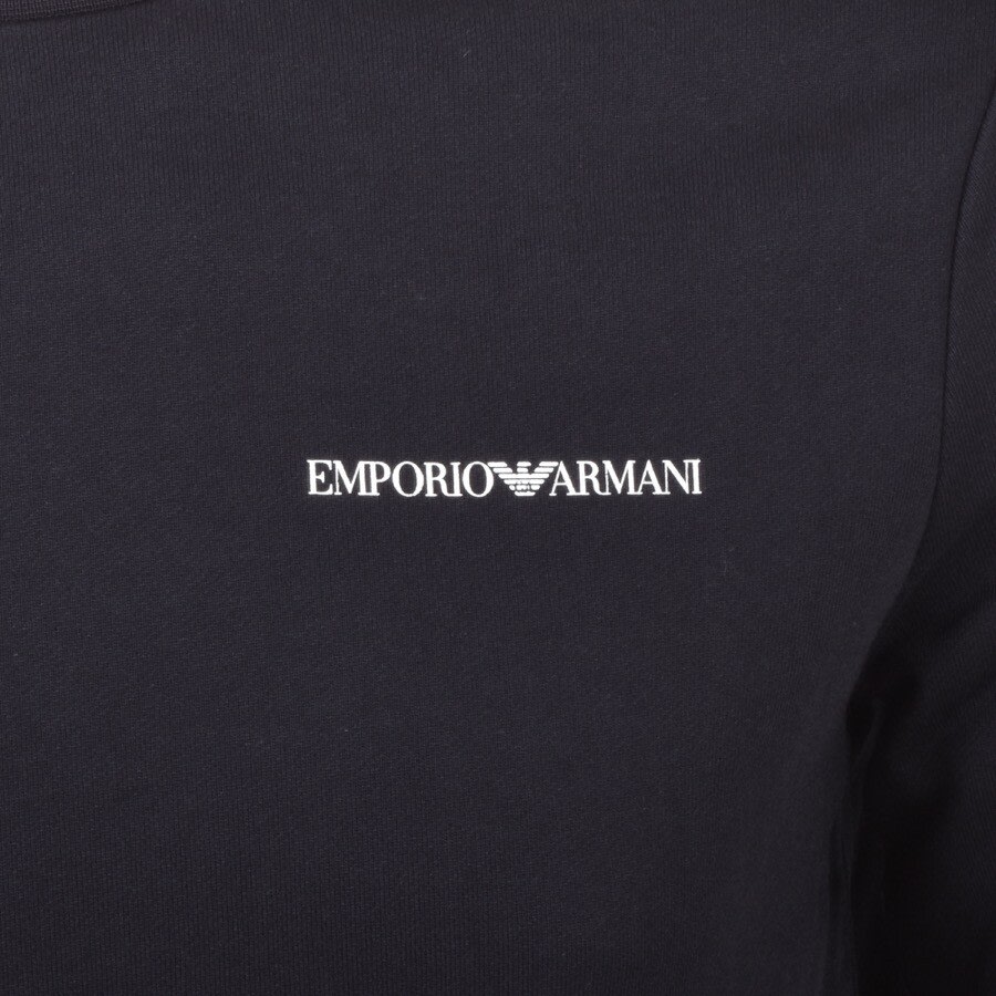Alternative Image for ProductEmporio Armani Crew Neck Logo Sweatshirt Navy3