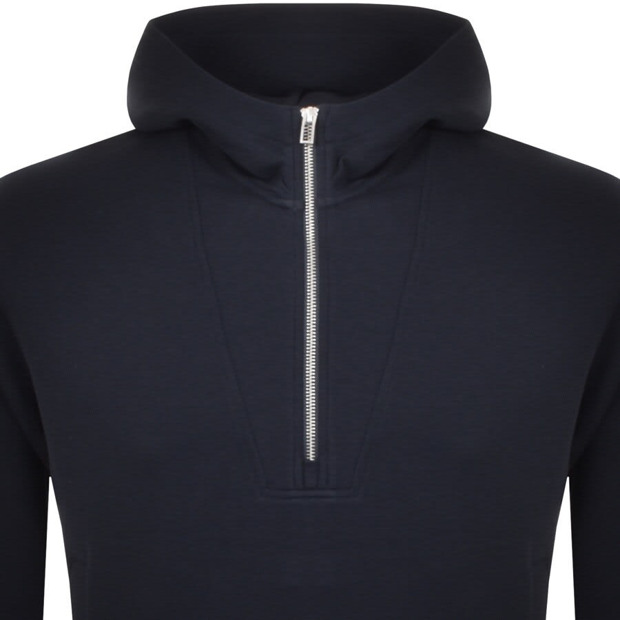 Alternative Image for ProductEmporio Armani Half Zip Hoodie Navy2