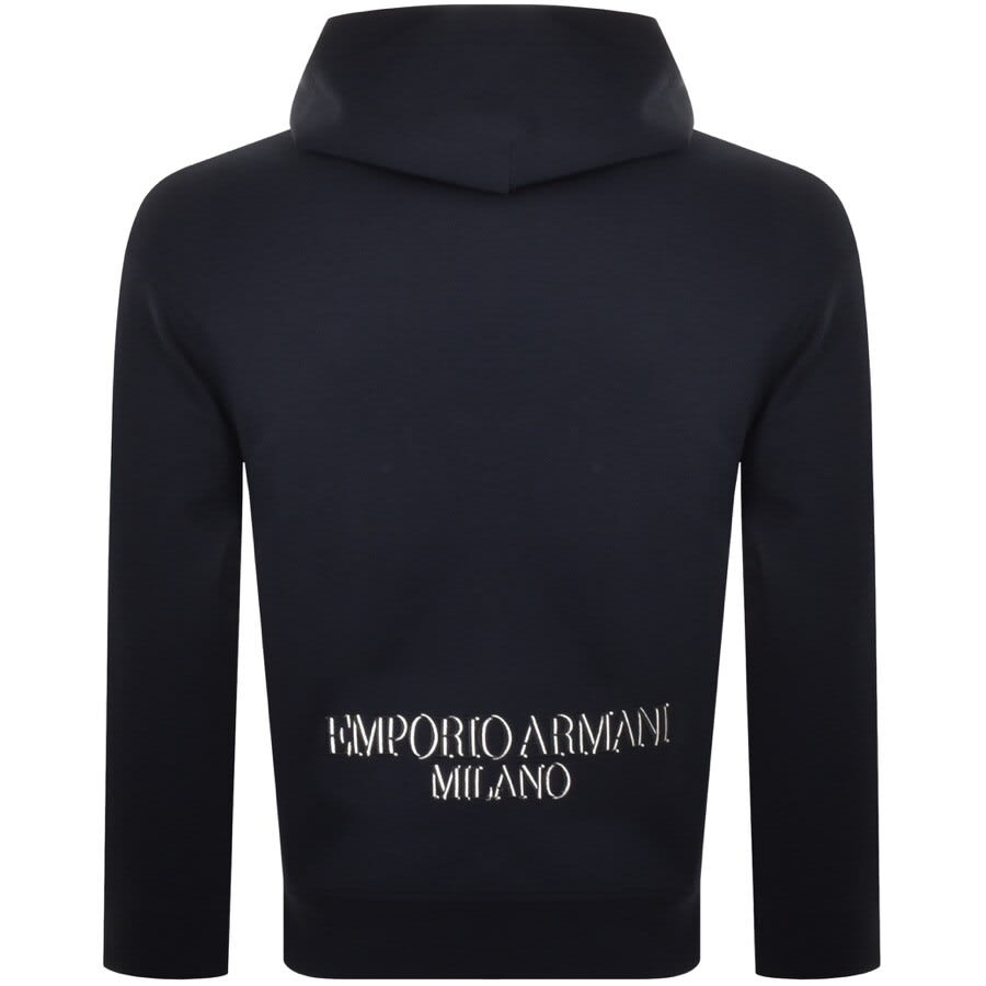 Alternative Image for ProductEmporio Armani Half Zip Hoodie Navy3
