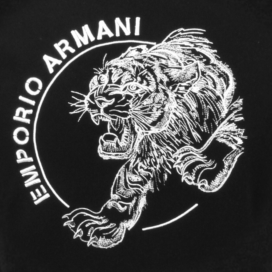 Alternative Image for ProductEmporio Armani Crew Neck Knit Jumper Black3