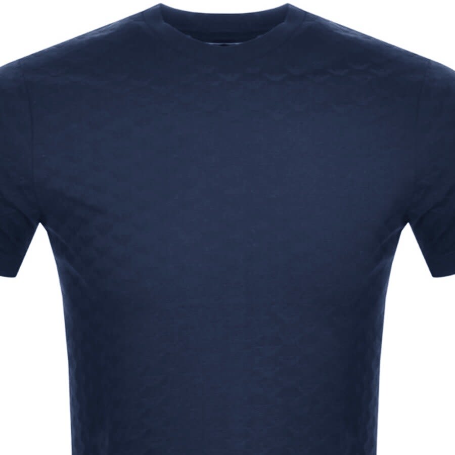 Alternative Image for ProductEmporio Armani Logo Short Sleeved T Shirt Blue2