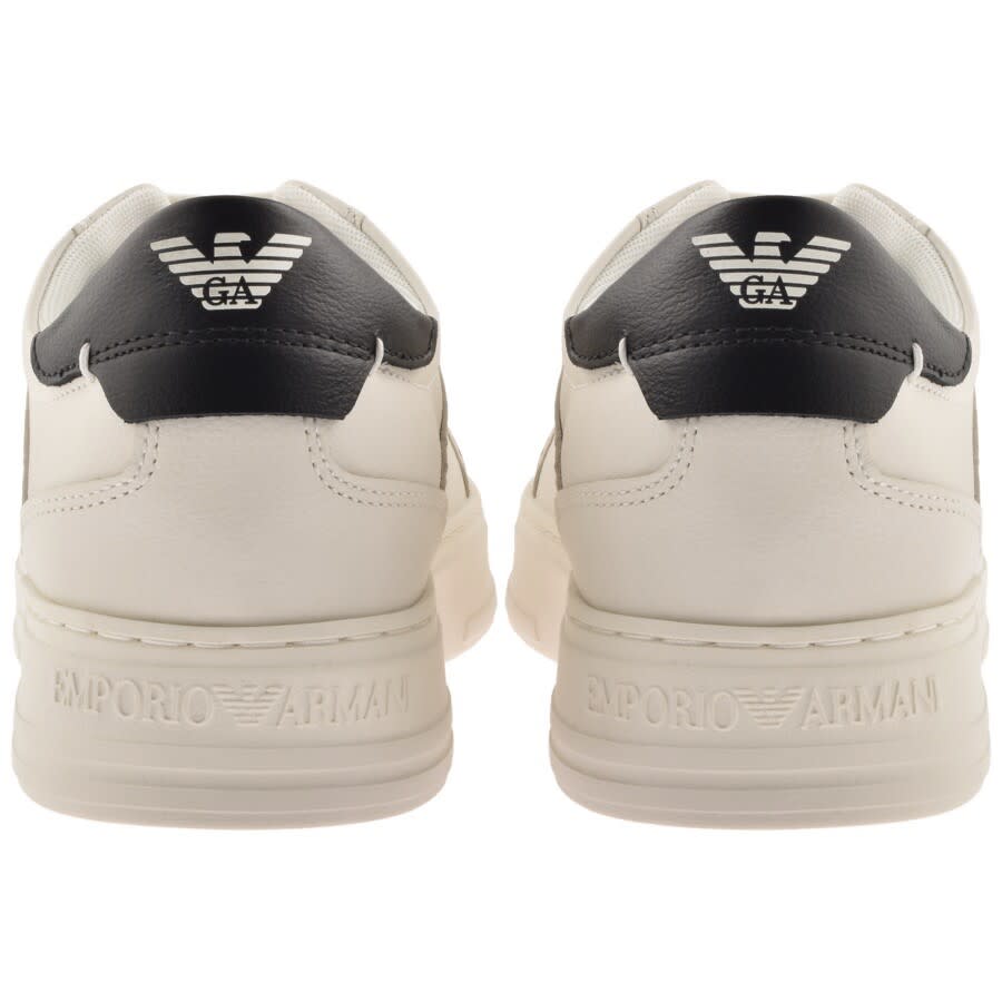Alternative Image for ProductEmporio Armani Logo Trainers White2