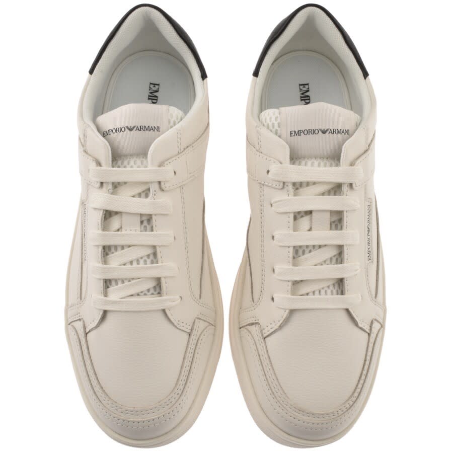 Alternative Image for ProductEmporio Armani Logo Trainers White3