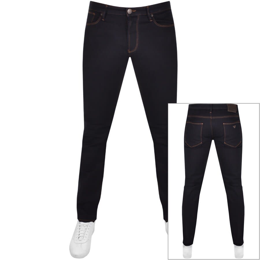 Alternative Image for ProductEmporio Armani J06 Slim Jeans Dark Wash Navy1