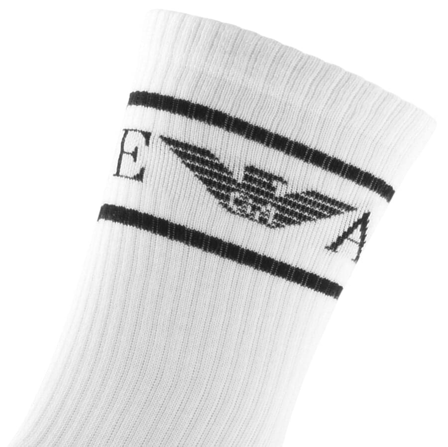 Alternative Image for ProductEmporio Armani 3 Pack Socks White3