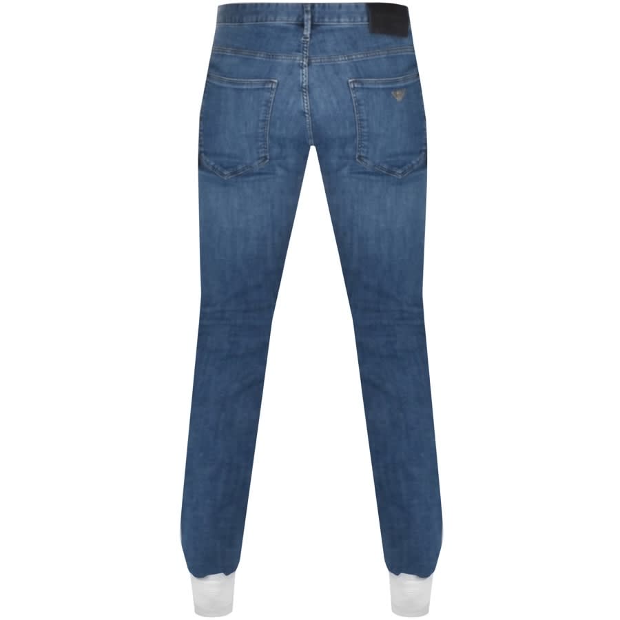 Alternative Image for ProductEmporio Armani J45 Regular Jeans Mid Wash Blue2