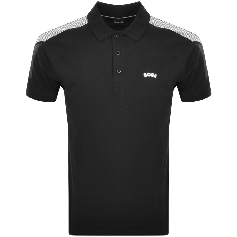 Boss Paule Naps Polo T Shirt Black Mainline Menswear