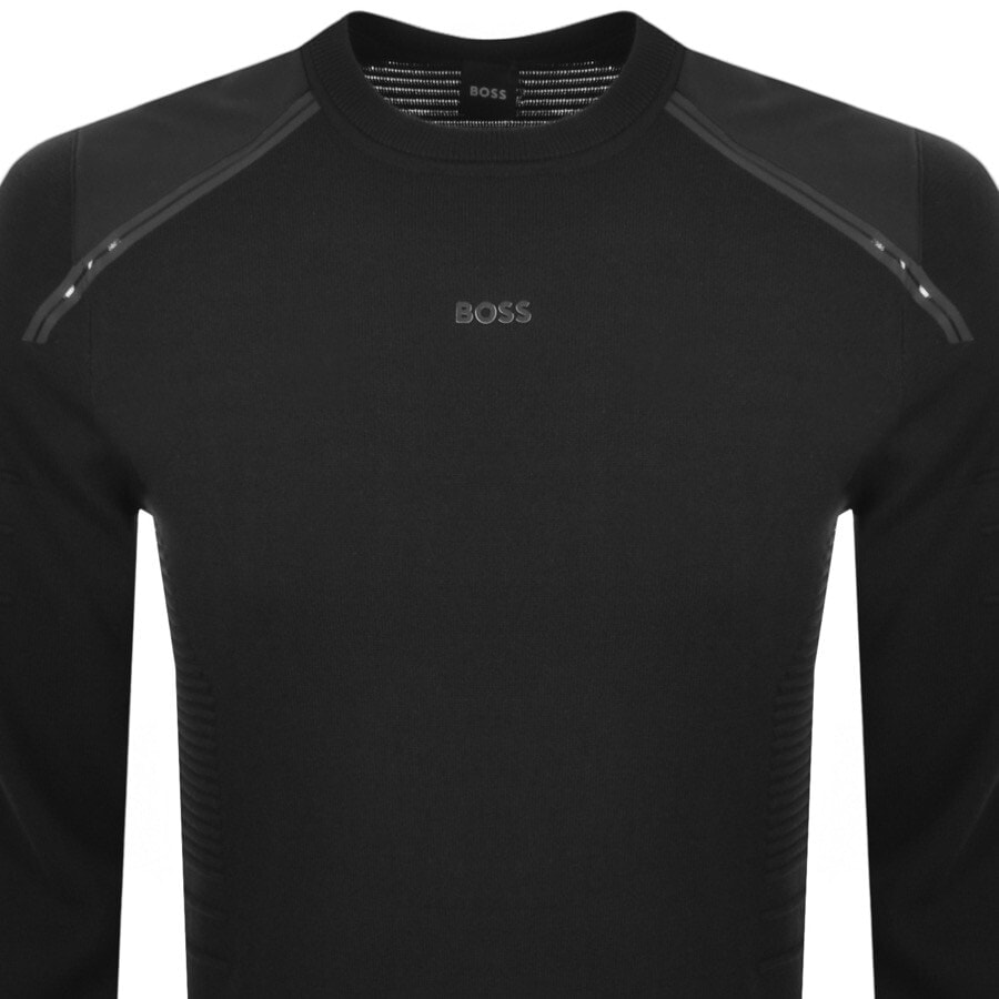Alternative Image for ProductBOSS Rowler Knit Jumper Black2