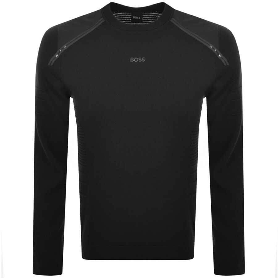 Alternative Image for ProductBOSS Rowler Knit Jumper Black1