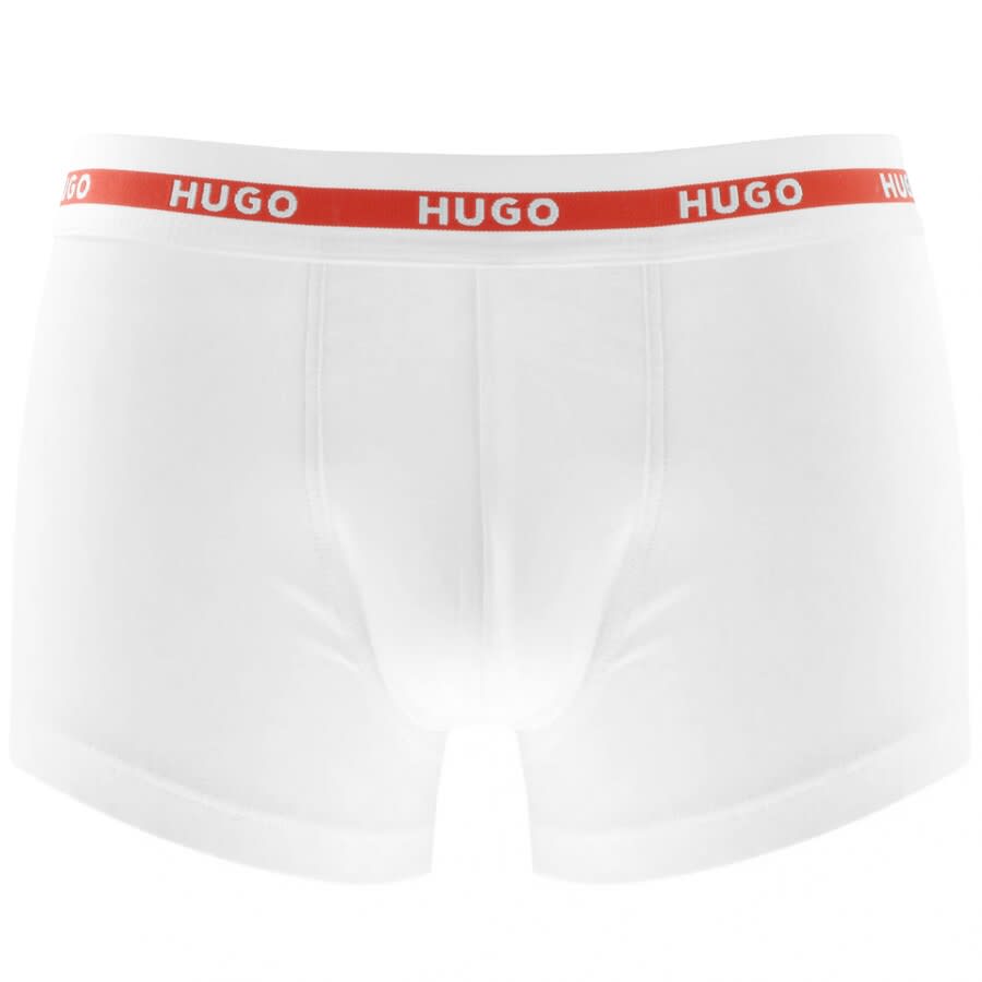 Alternative Image for ProductHUGO Double Pack Boxer Trunks White2