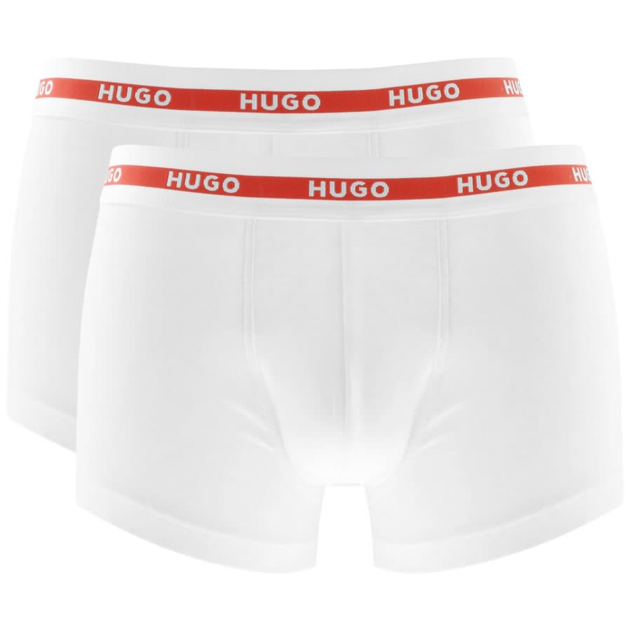 Alternative Image for ProductHUGO Double Pack Boxer Trunks White1