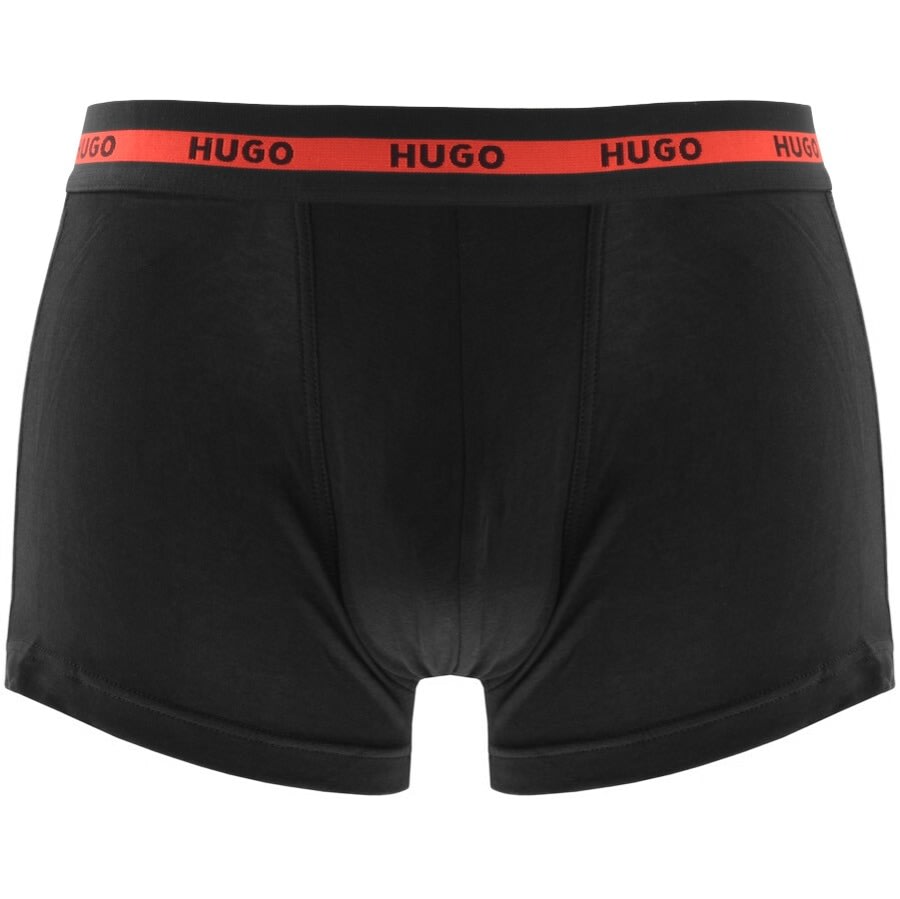 Alternative Image for ProductHUGO Double Pack Boxers Black2