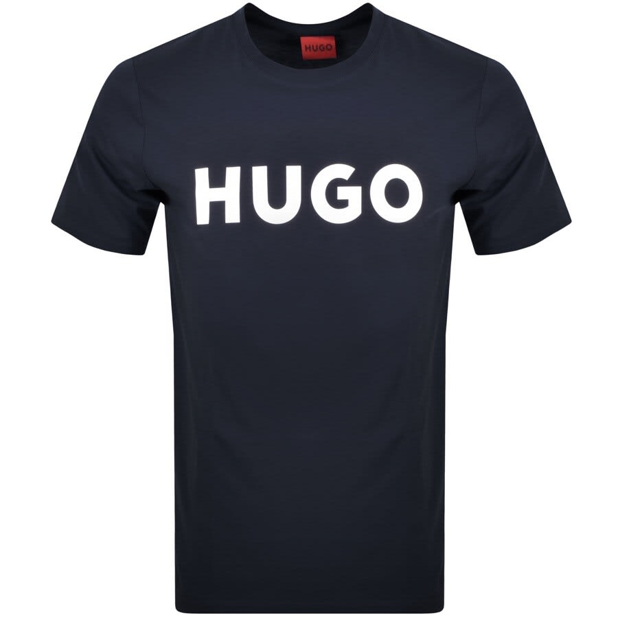 HUGO Dulivio Crew Neck Short Sleeve T Shirt Navy | Mainline Menswear