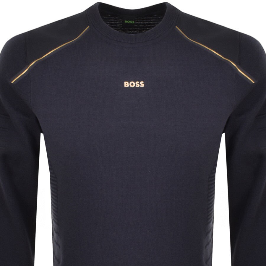 Alternative Image for ProductBOSS Rowler Knit Jumper Navy2