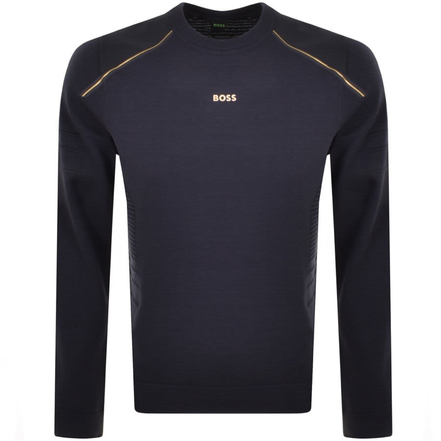 Alternative Image for ProductBOSS Rowler Knit Jumper Navy1