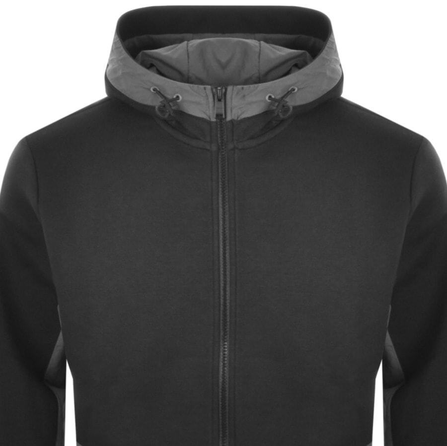 Alternative Image for ProductBOSS Zenylon Full Zip Hoodie Black2