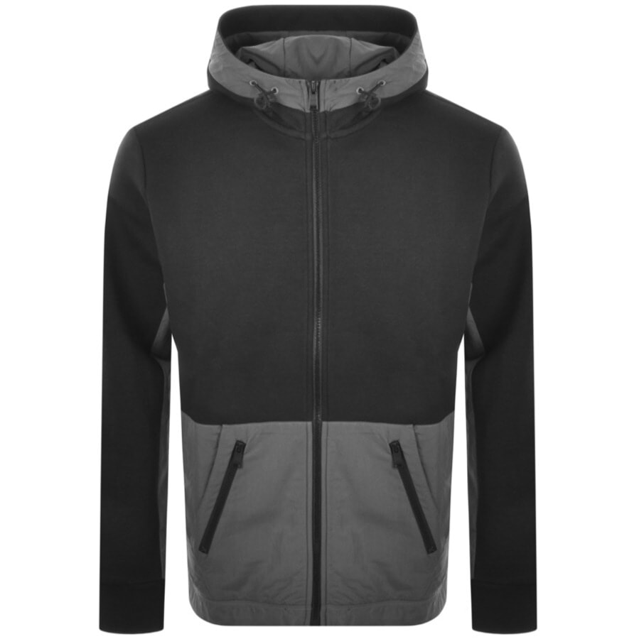 Alternative Image for ProductBOSS Zenylon Full Zip Hoodie Black1