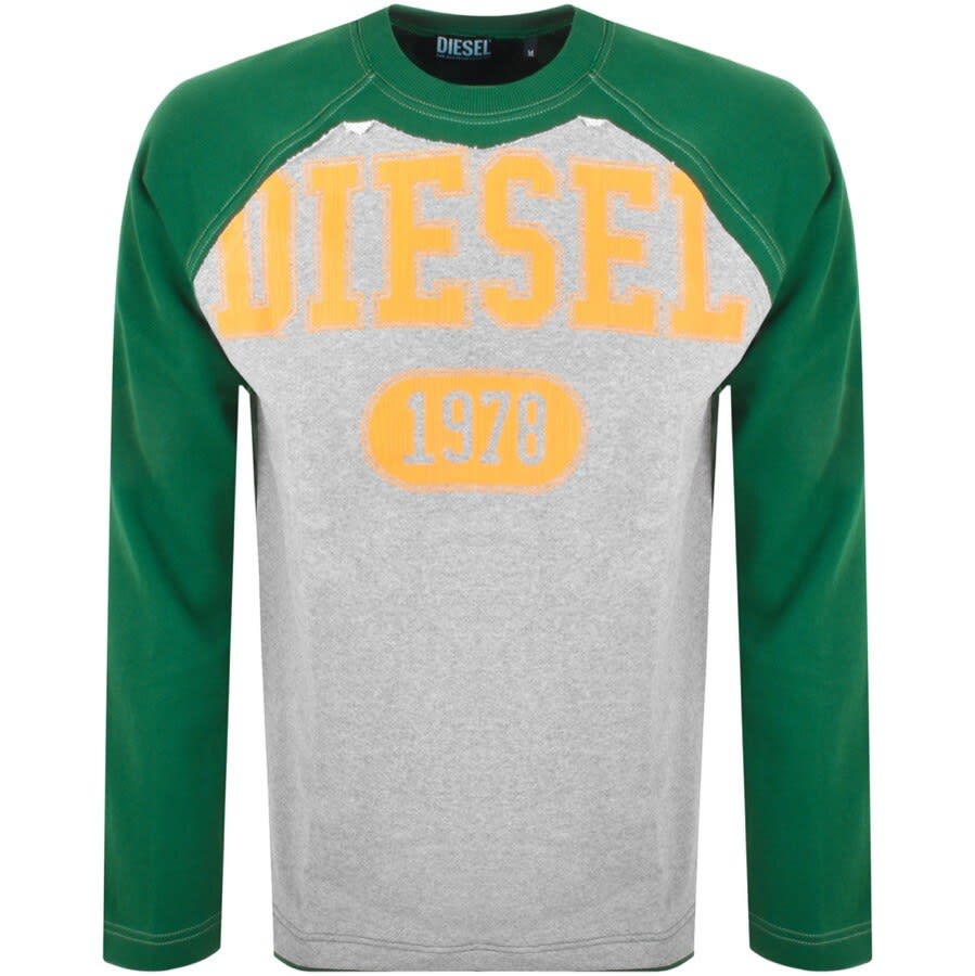 Alternative Image for ProductDiesel S Raglen Sweatshirt Green1