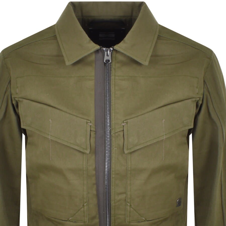 Alternative Image for ProductG Star Raw Trucker Jacket Khaki2
