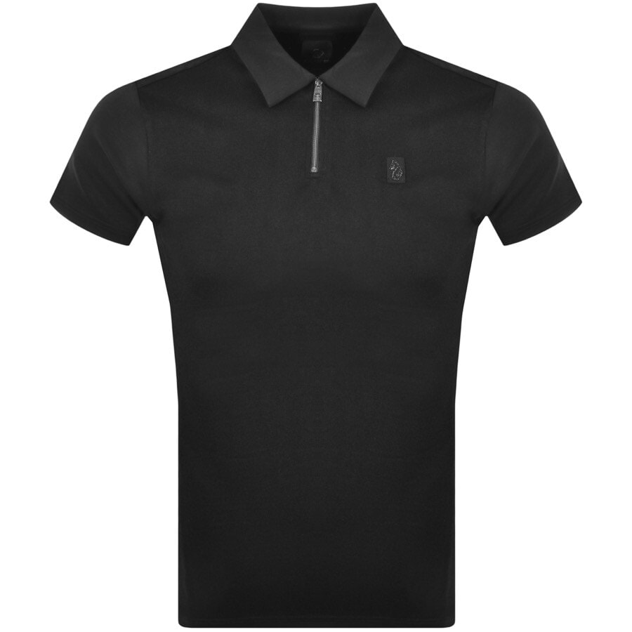 Alternative Image for ProductLuke 1977 Fenston Half Zip Polo T Shirt Black1