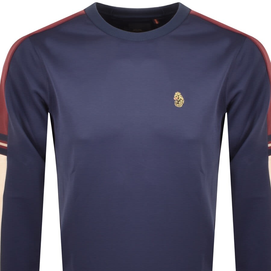 Alternative Image for ProductLuke 1977 Patter Colour Block Sweatshirt Navy2