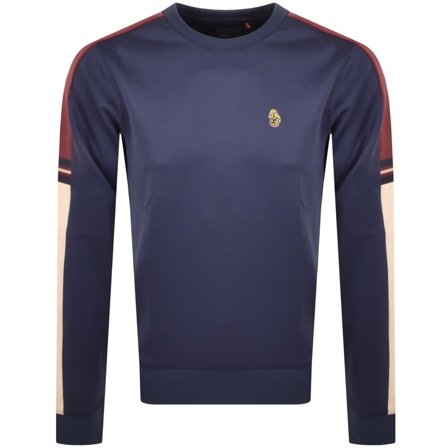 Alternative Image for ProductLuke 1977 Patter Colour Block Sweatshirt Navy1