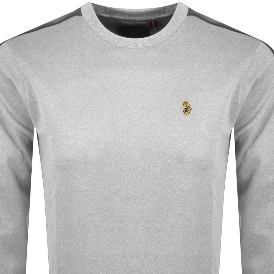 Alternative Image for ProductLuke 1977 Patter Colour Block Sweatshirt Grey2