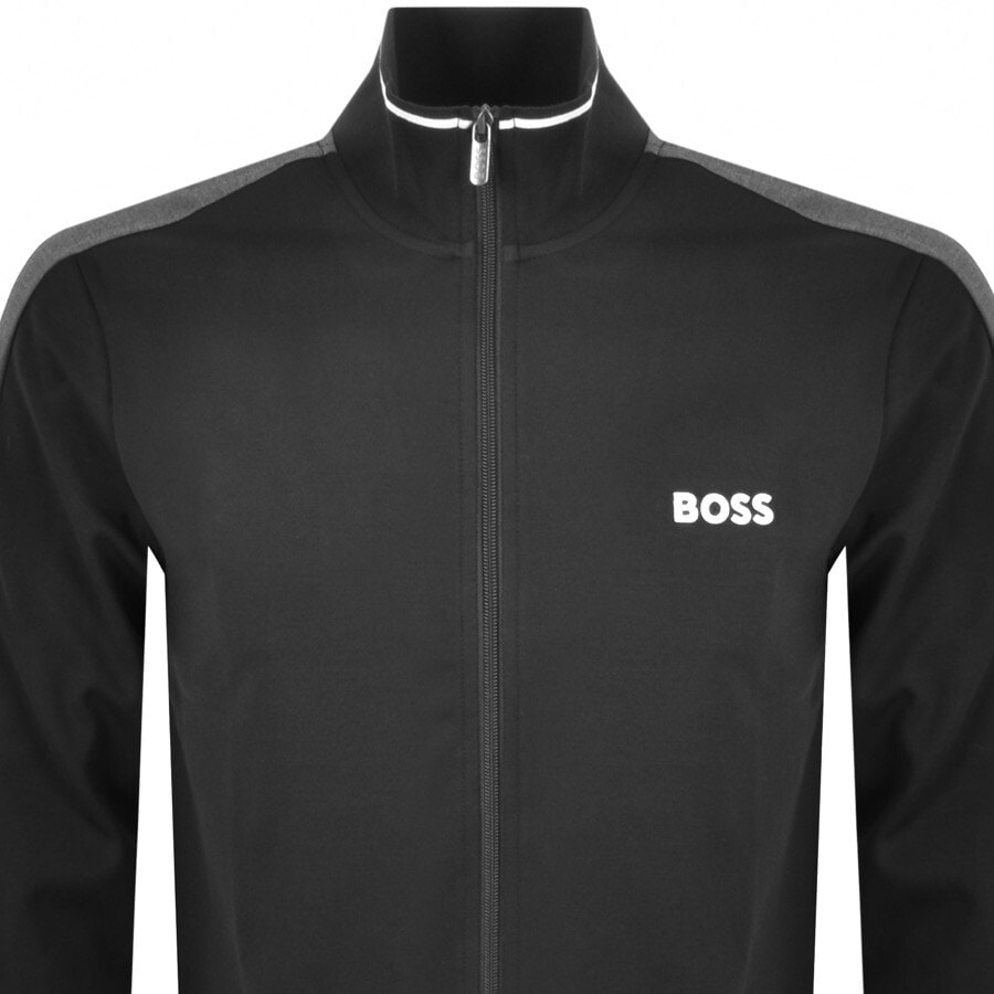 Alternative Image for ProductBOSS Full Zip Sweatshirt Black2
