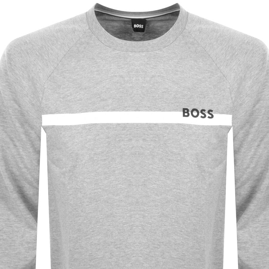 Alternative Image for ProductBOSS Loungewear Crew Neck Sweatshirt Grey2