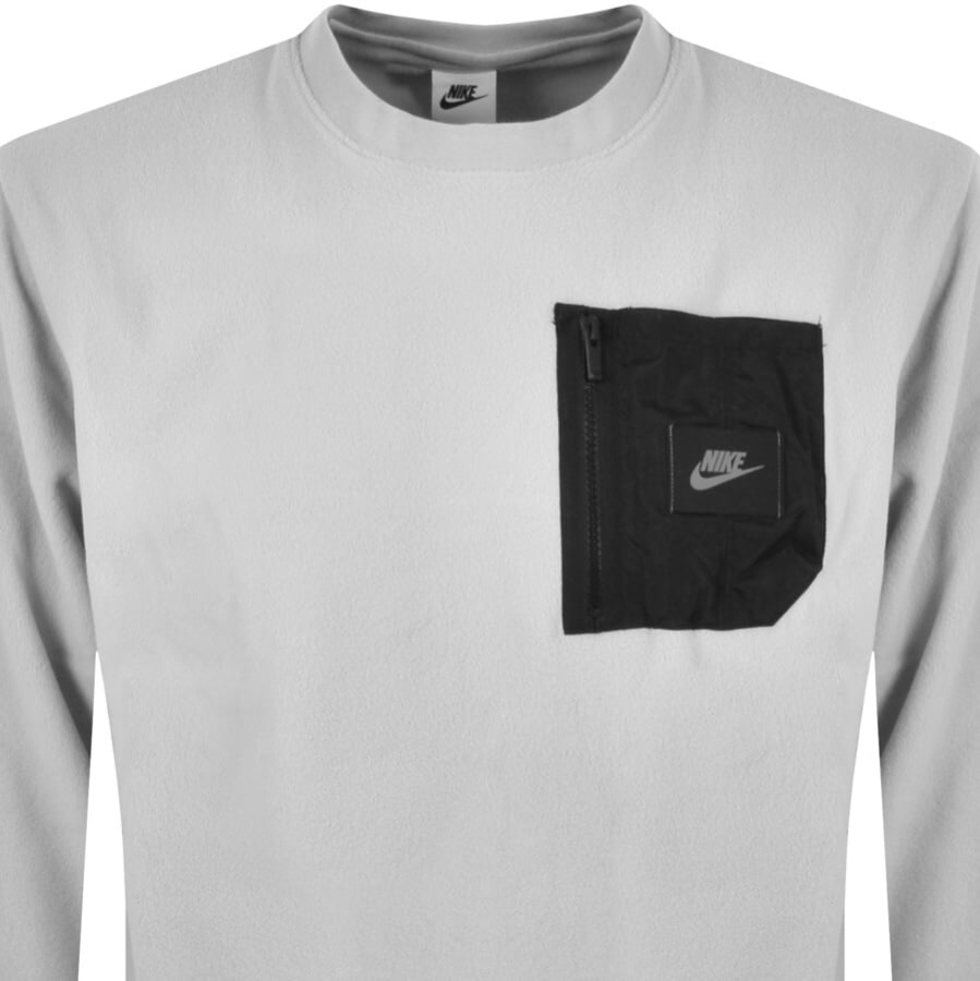 Alternative Image for ProductNike Polar Fleece Sweatshirt Grey2