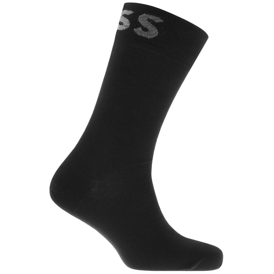 Alternative Image for ProductBOSS Double Pack Socks Black2