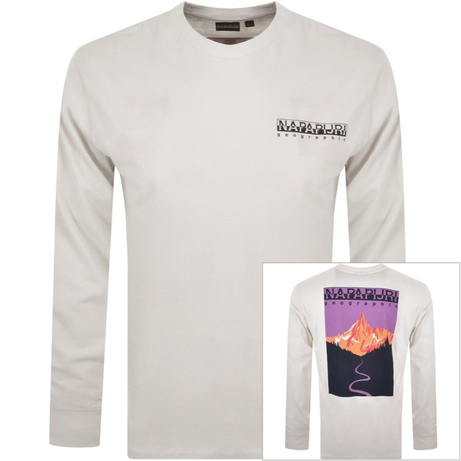 Alternative Image for ProductNapapijri Quintino Long Sleeve T Shirt White1