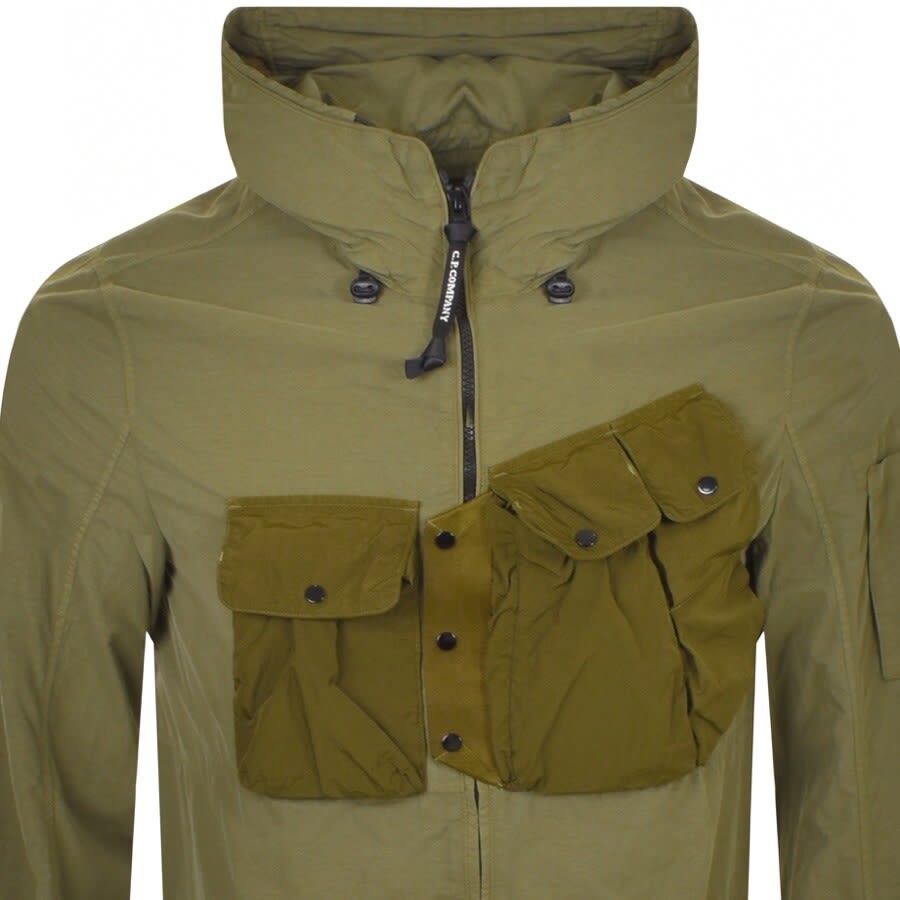 Alternative Image for ProductCP Company Hooded Overshirt Green2