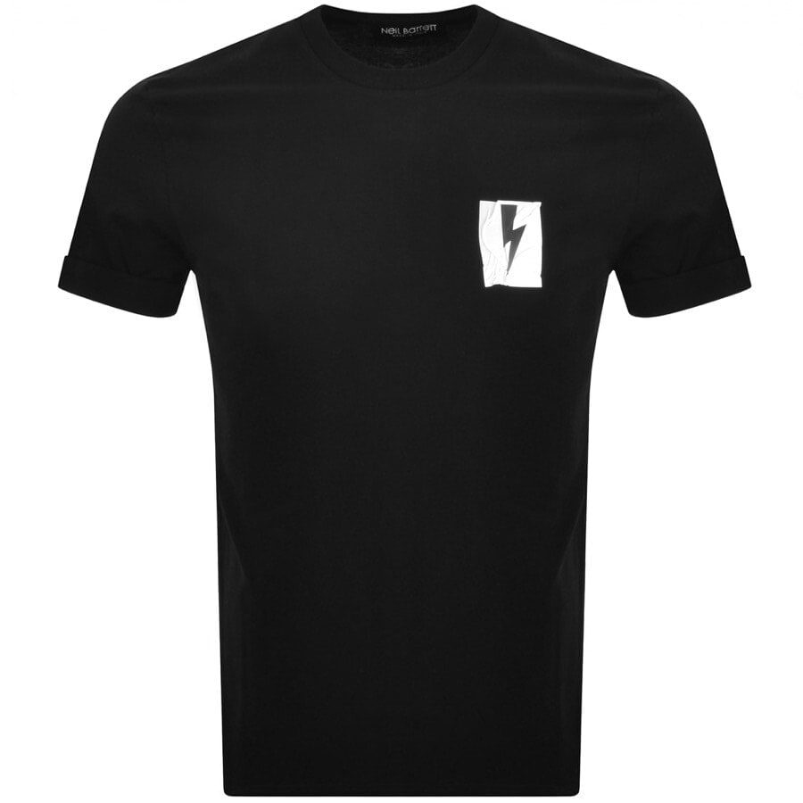 Alternative Image for ProductNeil Barrett Flag Bolt T Shirt Black1
