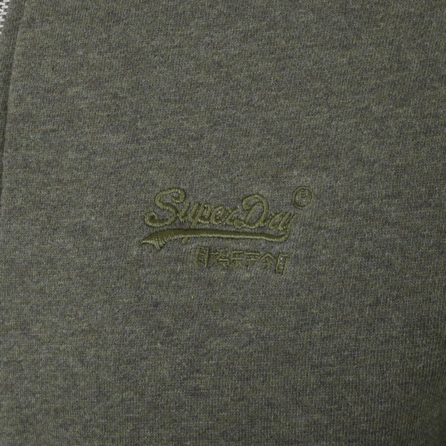 Alternative Image for ProductSuperdry Half Zip Sweatshirt Green3
