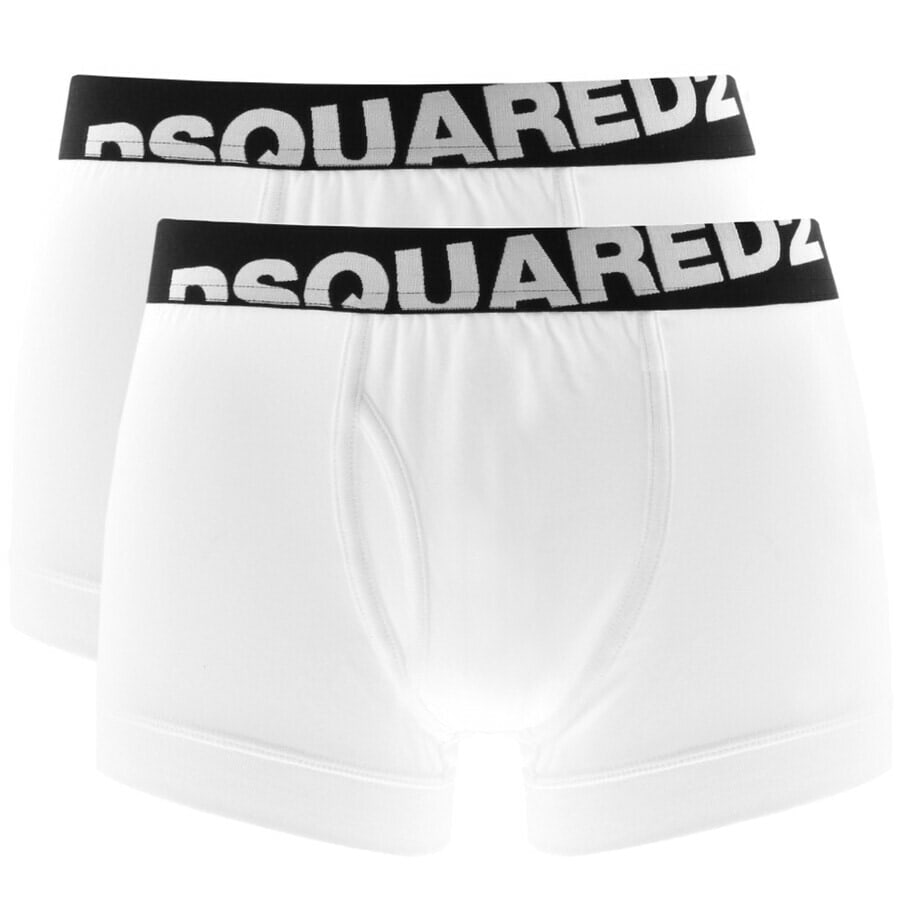 Mainline Menswear Men Clothing Underwear Socks Underwear Double Pack Trunks White 