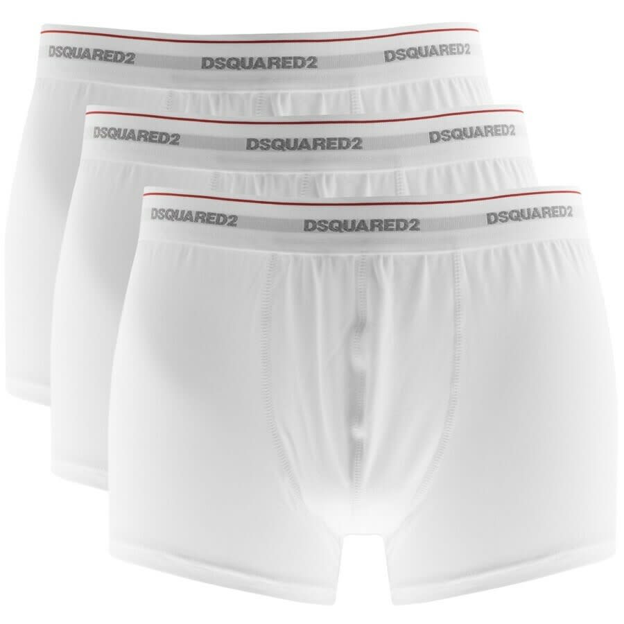 Alternative Image for ProductDSQUARED2 Underwear Triple Pack Trunks White1