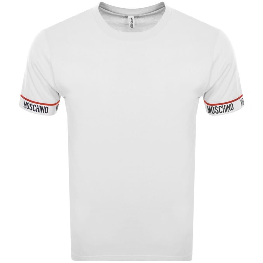 Alternative Image for ProductMoschino Short Sleeve Tape T Shirt White1
